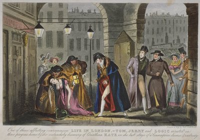 Eine Szene unter den Arkaden von Covent Garden, 1830 von Isaac Robert Cruikshank